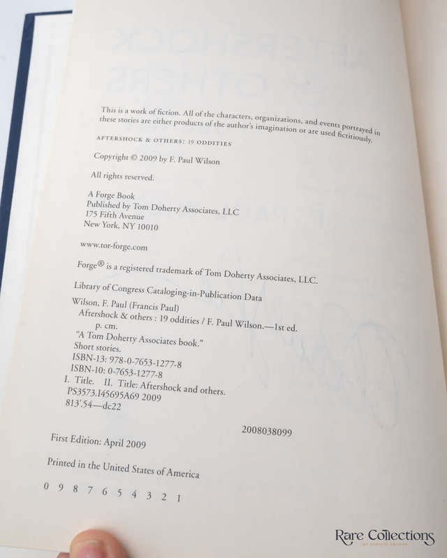 Aftershock & Others: 19 Oddities by Paul F. Wilson - signed