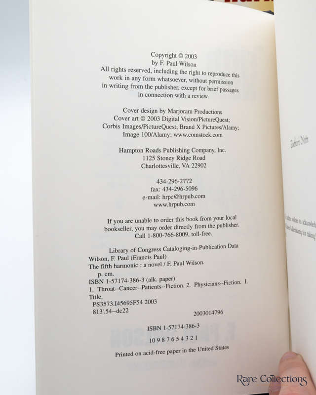 The Fifth Harmonic by F. Paul Wilson - signed