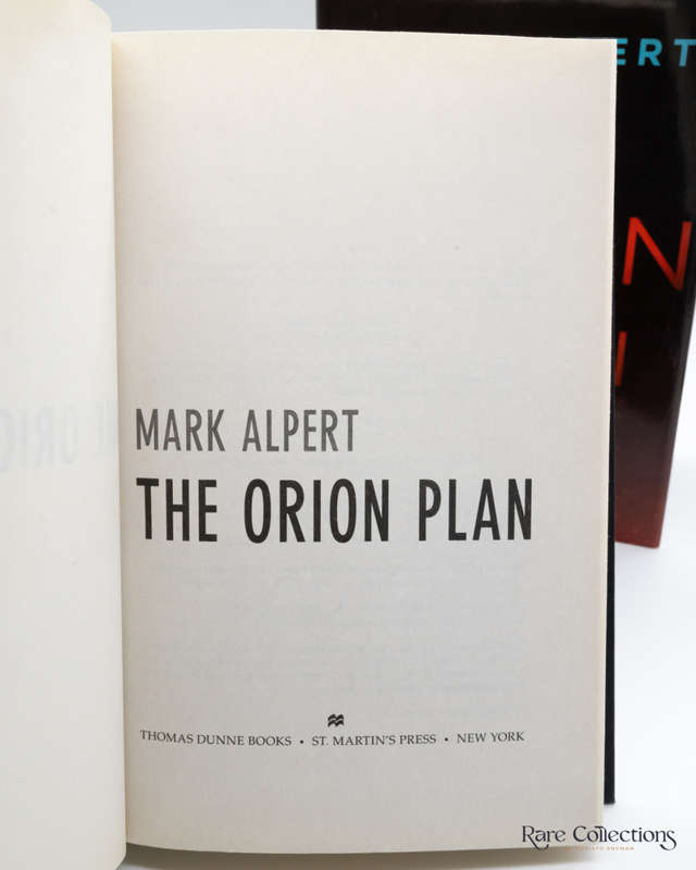 The Orion Plan by Mark Alpert - signed