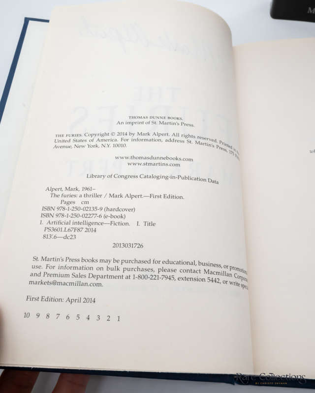 The Furies by Mark Alpert - signed