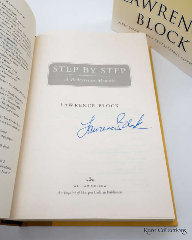 Step by Step: a Pedestrian Memoir by Lawrence Block - signed