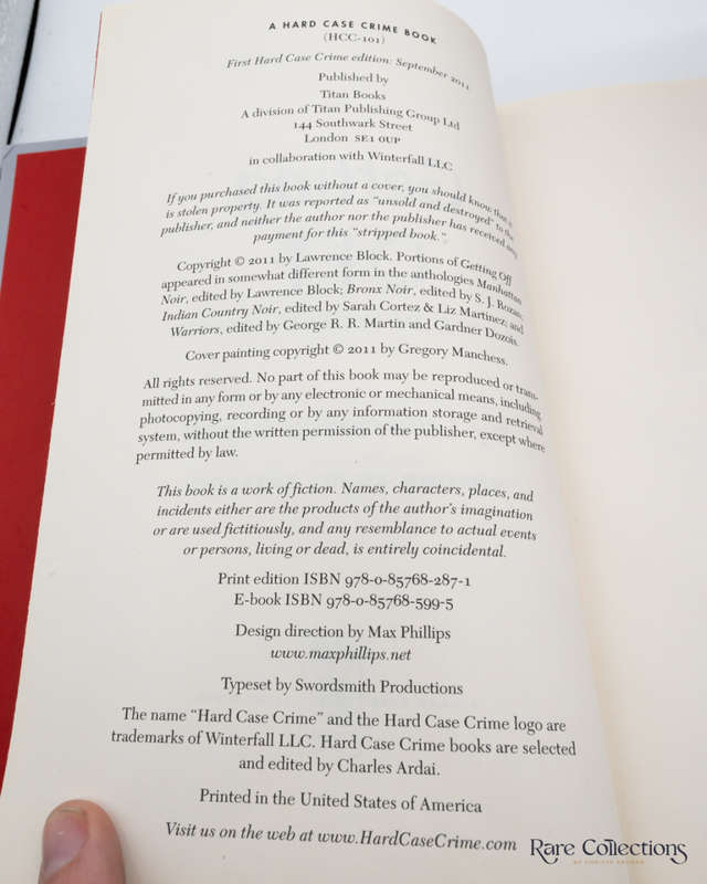 Getting Off: a Novel of Sex and Violence by Lawrence Block - signed