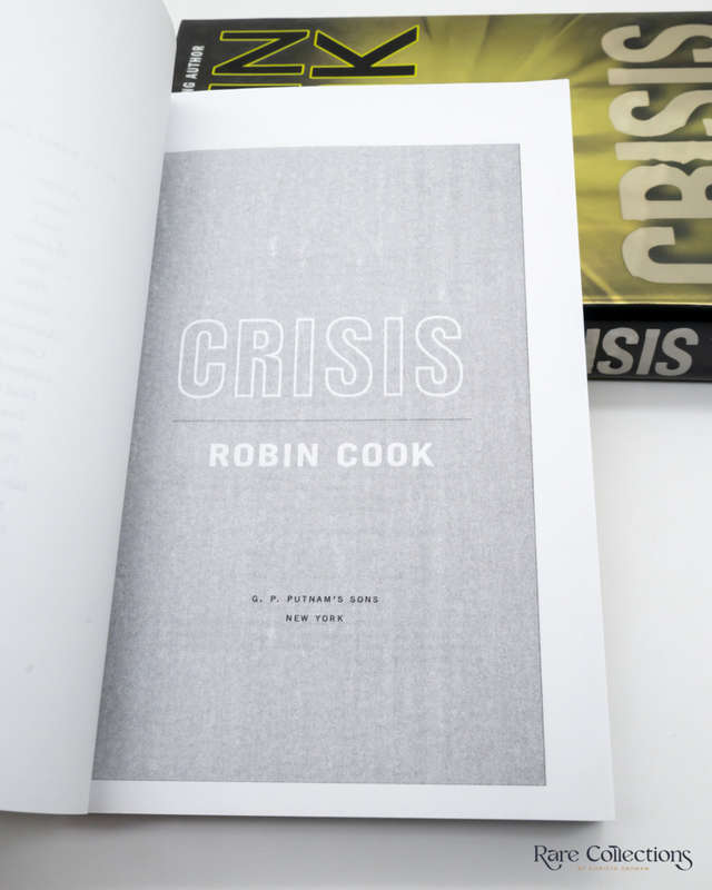 Crisis (Incl Uncorrected Proof) by Robin Cook - signed trade edition