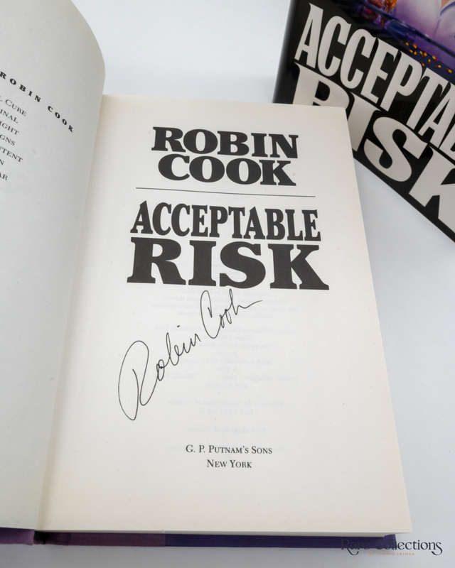 Acceptable Risk by Robin Cook - signed