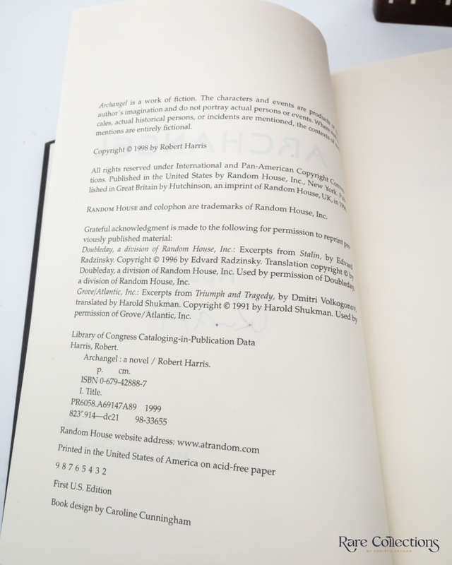 Archangel by Robert Harris - signed
