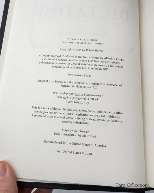 Dictator by Robert Harris - signed