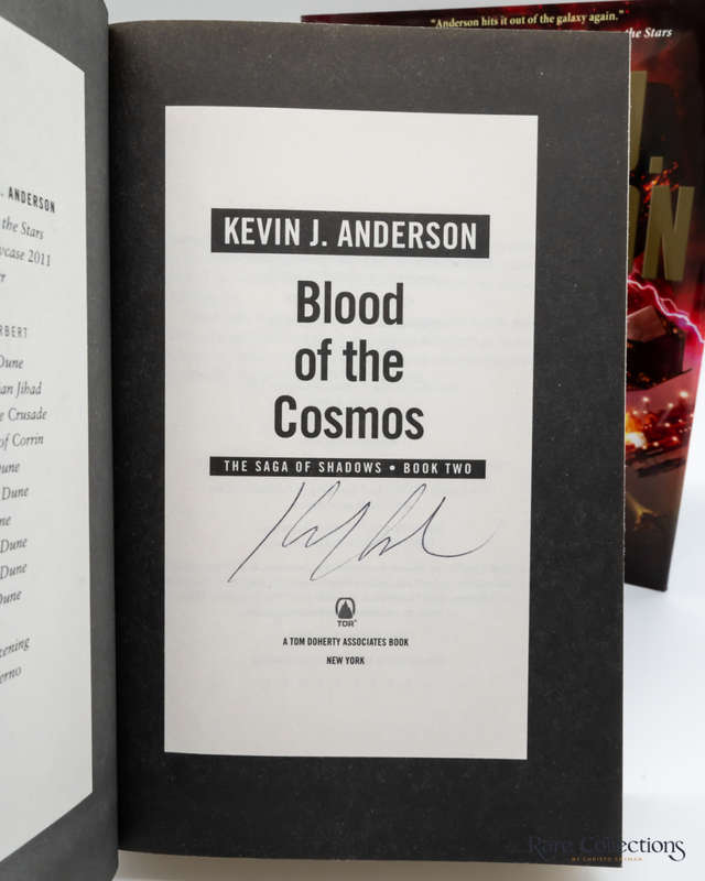 Blood of the Cosmos (#2 the Saga of Shadows) by Kevin J. Anderson - signed