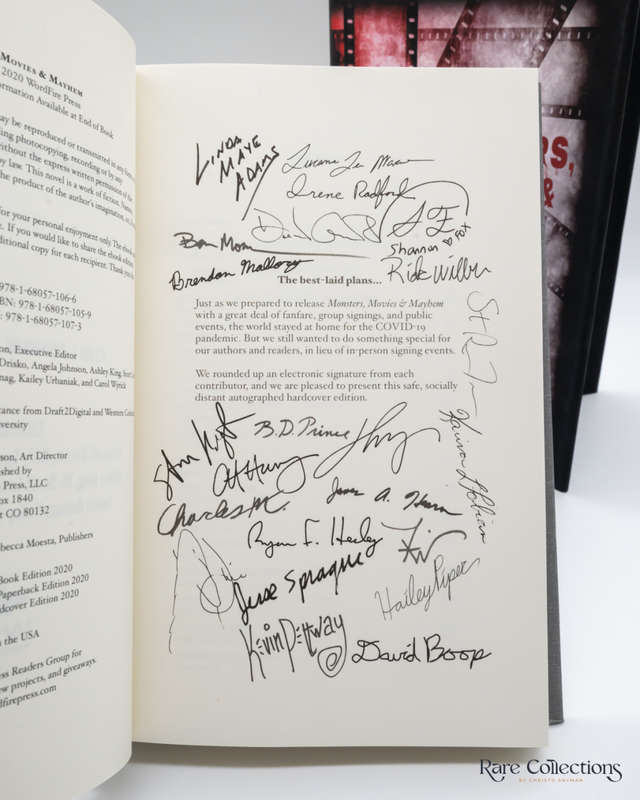Monsters, Movies & Mayhem by Kevin J. Anderson (editor) - signed