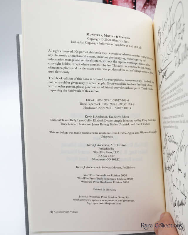 Monsters, Movies & Mayhem by Kevin J. Anderson (editor) - signed