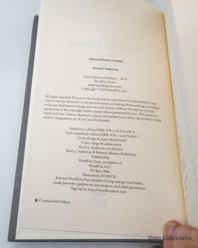 Selected Stories: Fantasy by Kevin J. Anderson - signed