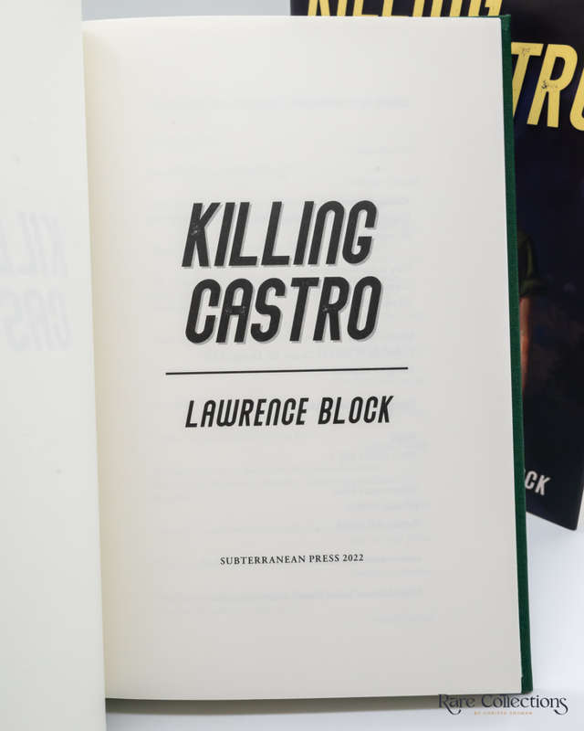 Killing Castro by Lawrence Block - signed