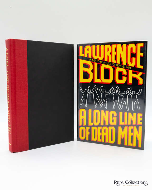 A Long Line of Dead Men by Lawrence Block - signed