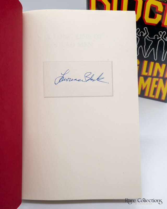 A Long Line of Dead Men by Lawrence Block - signed