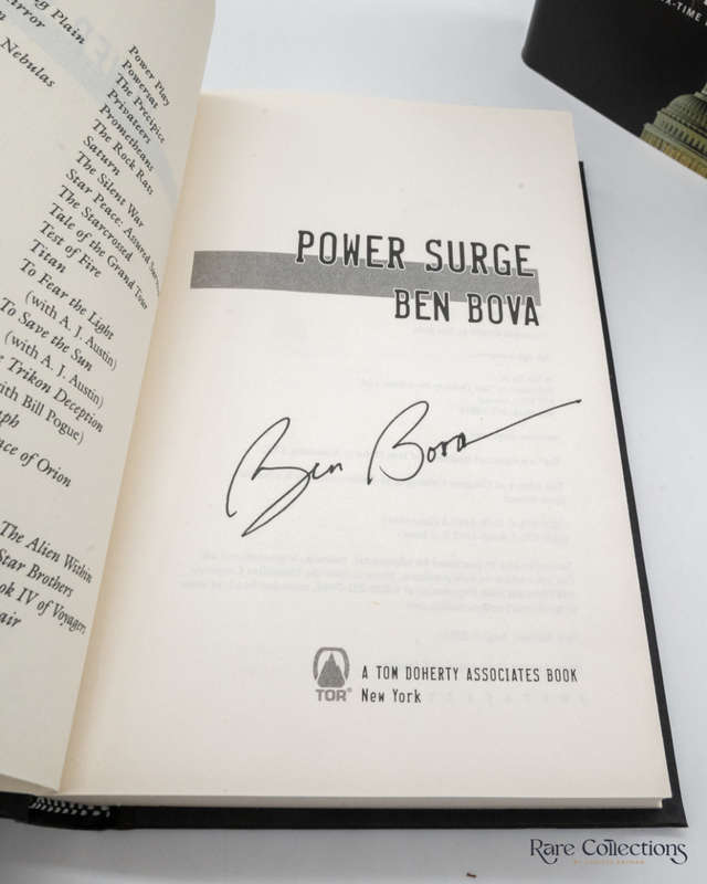 Power Surge (Jake Ross #2) by Ben Bova - signed