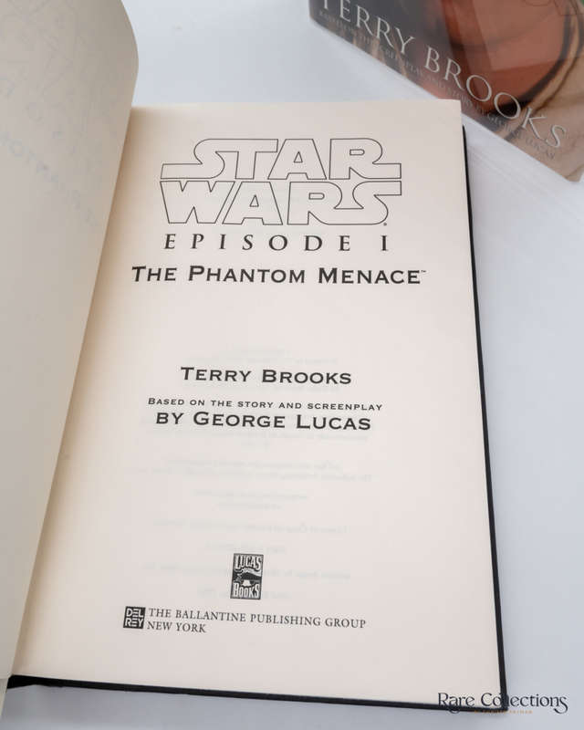 Star Wars: the Phantom Menace by Terry Brooks - signed (slightly damaged DJ)
