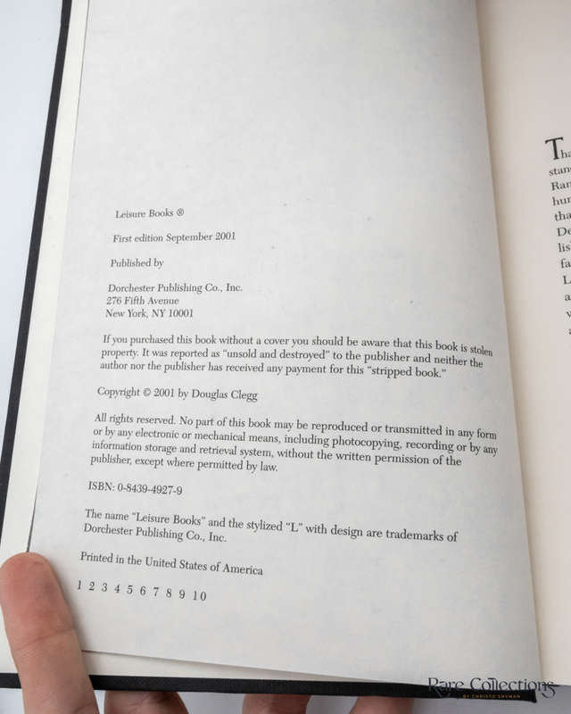 The Infinite - by Douglas Clegg - Signed Copy