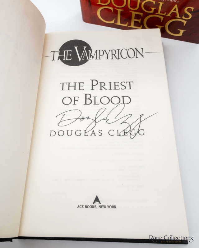 The Vampiricon: Priest of Blood by Douglas Clegg - signed