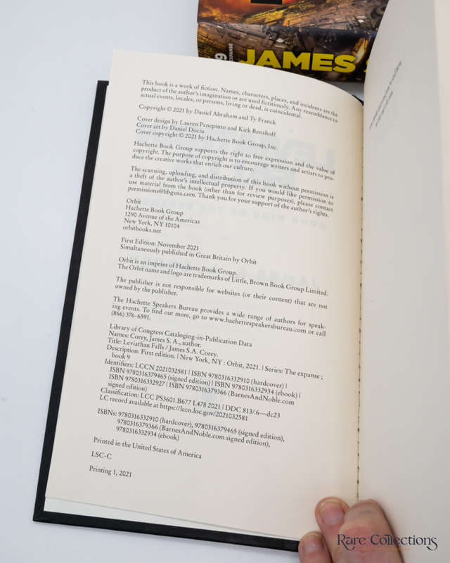 Leviathan Falls by Corey, James S. A. (Double Signed)