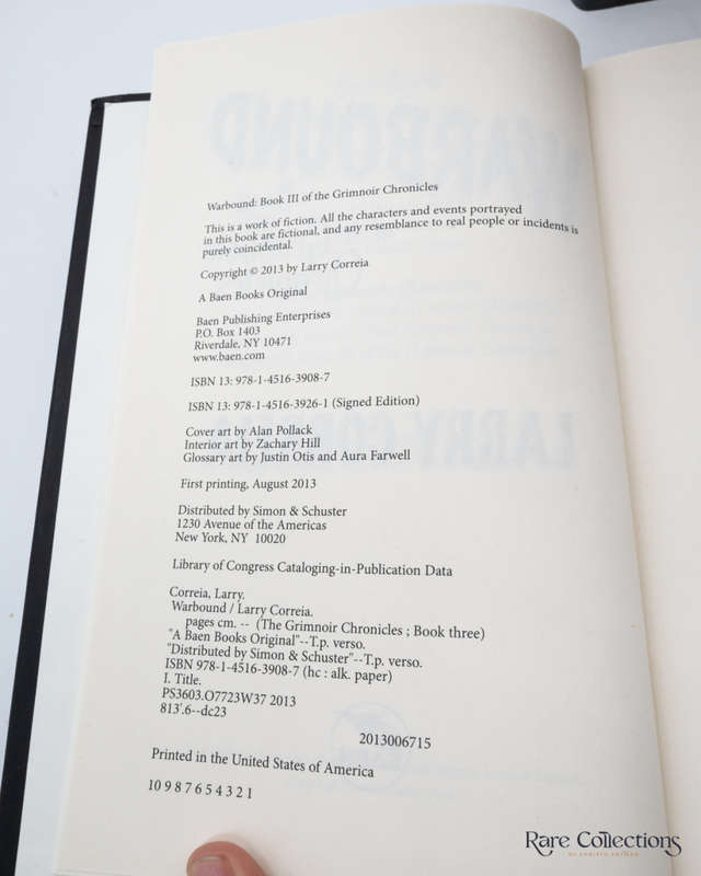 Warbound - Book III of the Grimnoir Chronicles by Larry Correia - signed