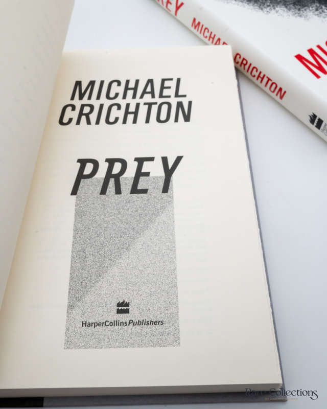 Prey by Michael Crichton (signed slight damaged DJ)