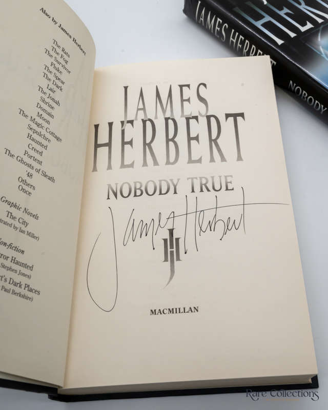 Nobody True by James Herbert - signed
