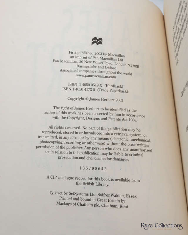 Nobody True by James Herbert - signed