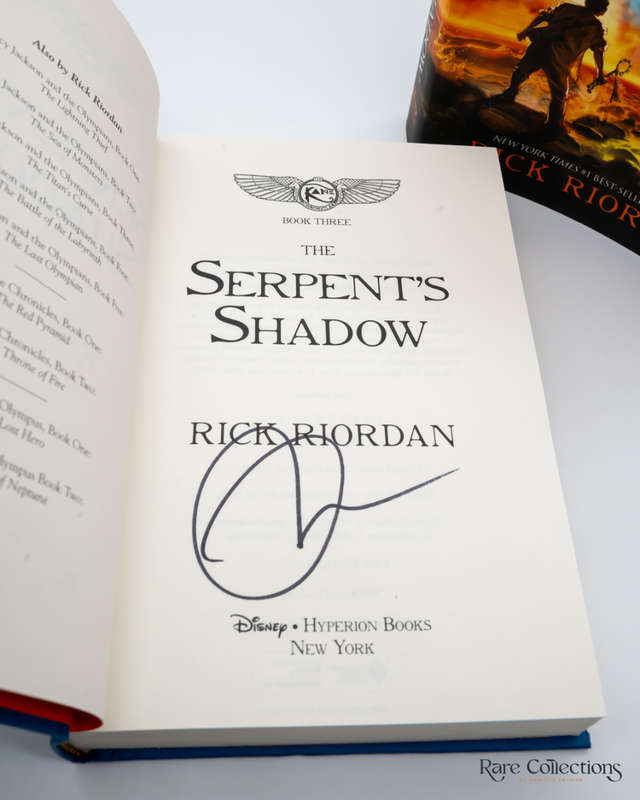The Serpent`s Shadow (Kane Chronicles Book 3) by Rick Riordan - signed