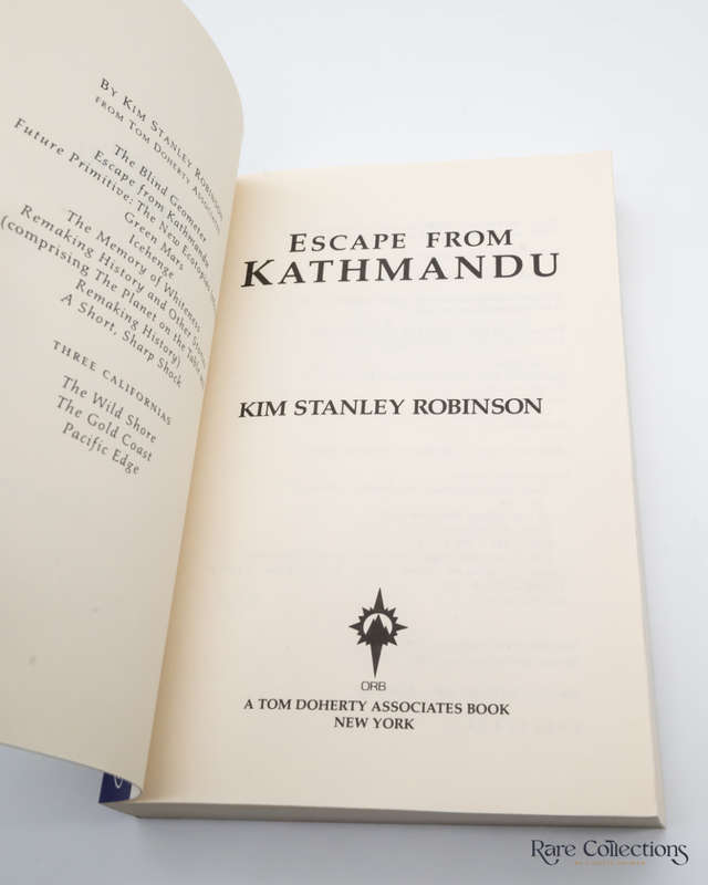 Escape from Kathmandu by Kim Stanley Robinson - signed