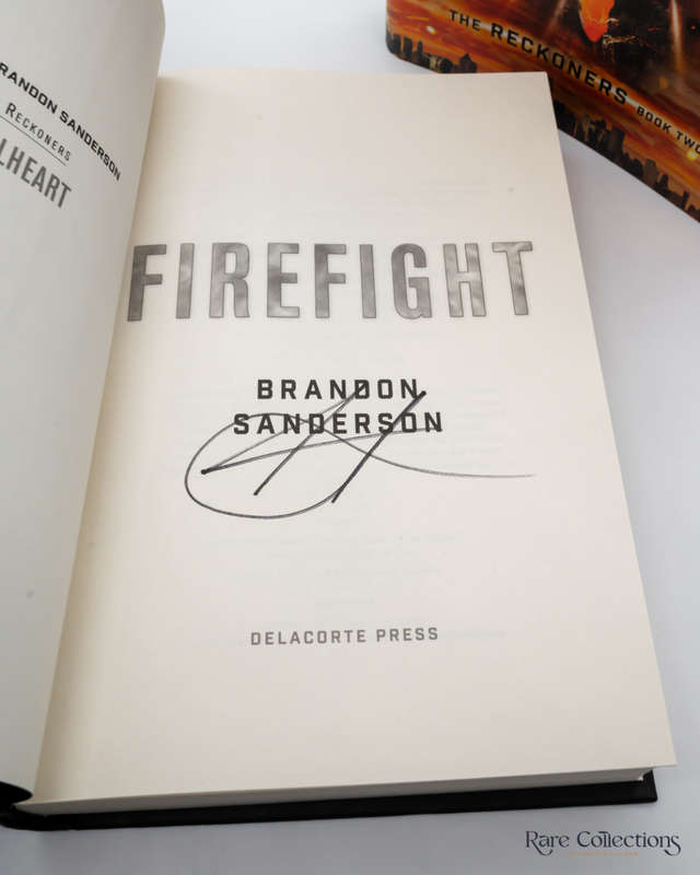Firefight (The Reckoners Book 2) by Brandon Sanderson - signed