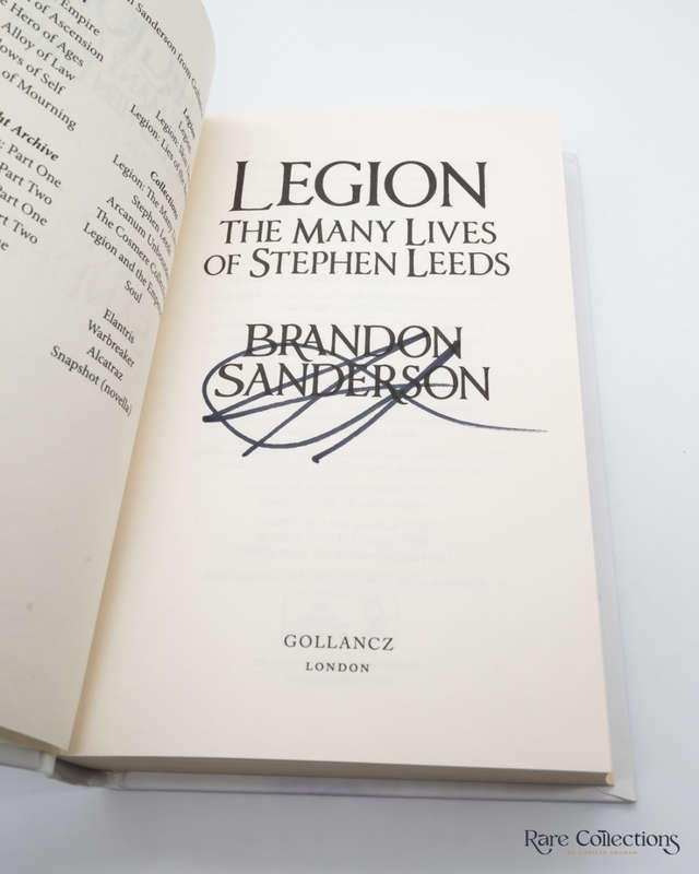 Legion: the Many Lives of Stephen Leeds by Brandon Sanderson - signed