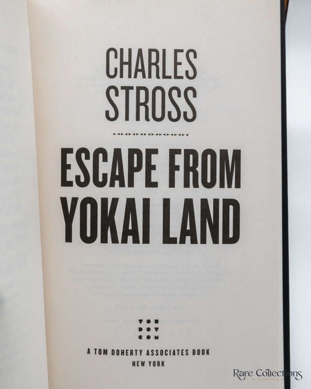 Escape from Yokai Land - a Laundry Files Novella by Charles Stross - signed
