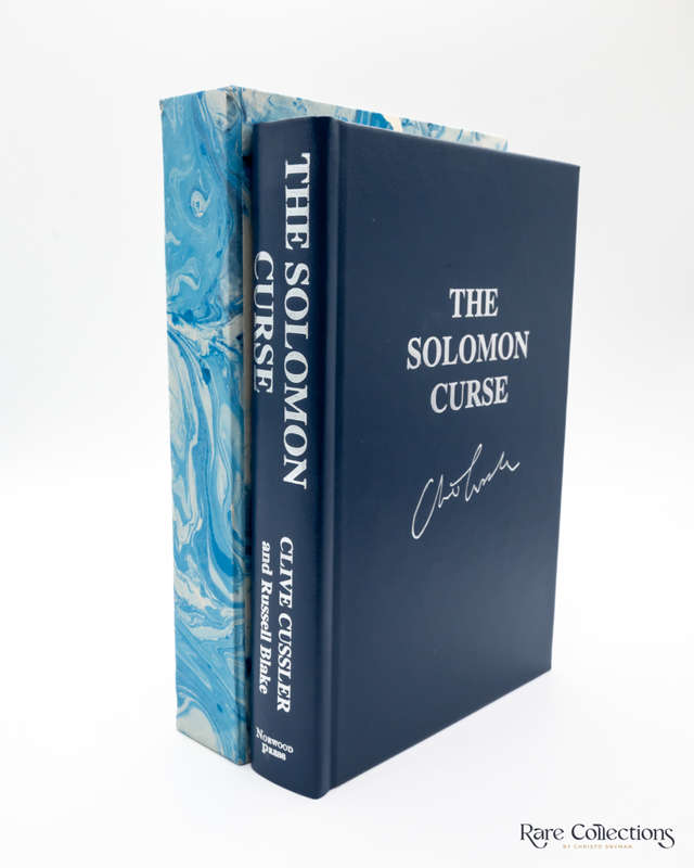 The Solomon Curse (#7 Fargo Adventures) by Clive Cussler and Russell Blake - Double-Signed Lettered