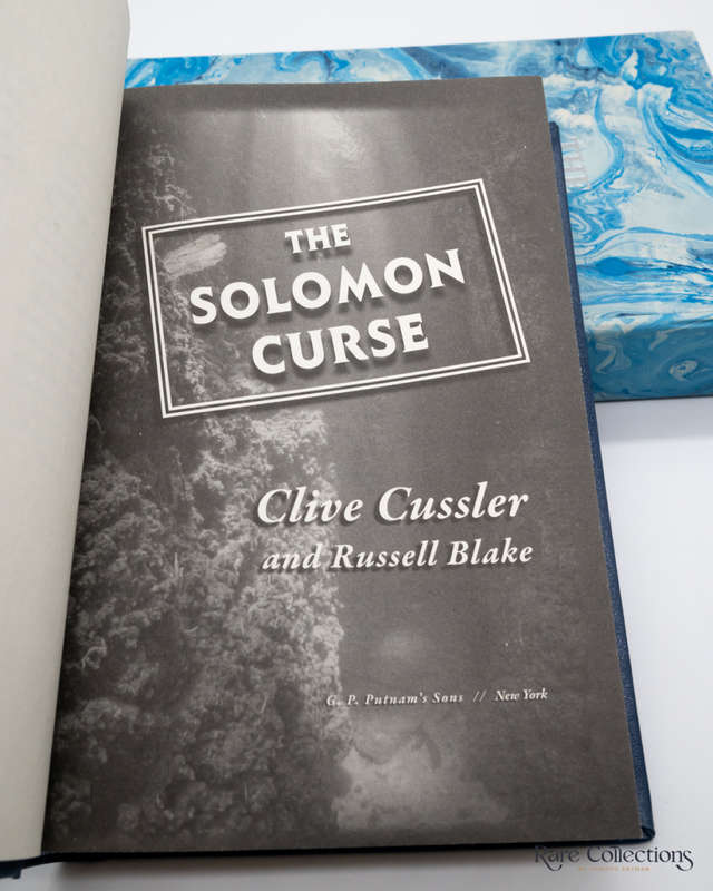 The Solomon Curse (#7 Fargo Adventures) by Clive Cussler and Russell Blake - Double-Signed Lettered