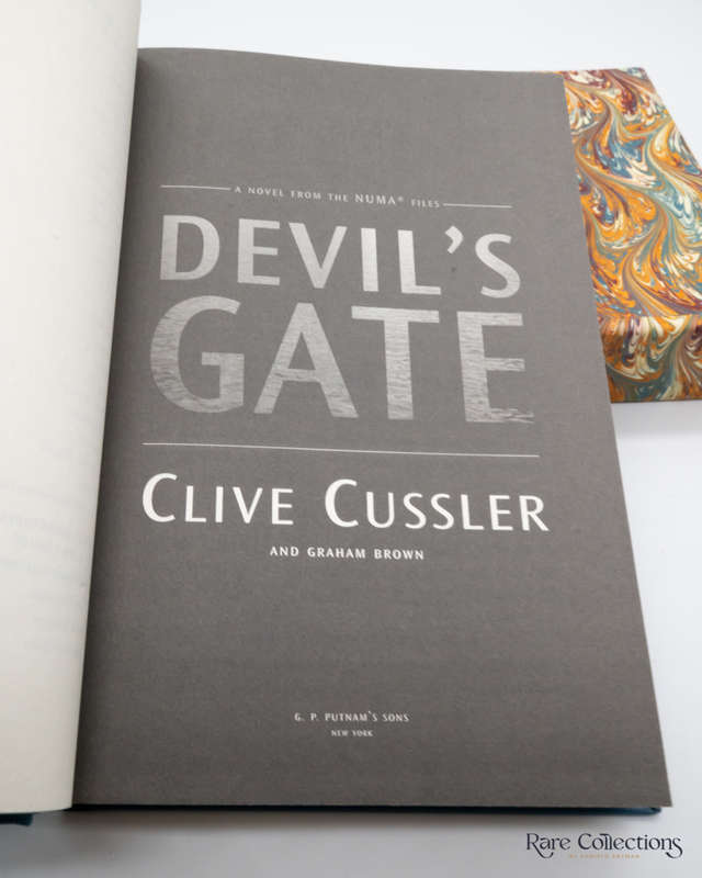 Devil`s Gate (#9 Numa Files) by Clive Cussler and Graham Brown - Double-Signed Lettered