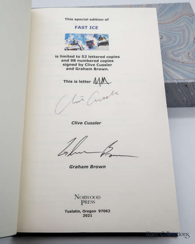 Fast Ice (#18 The Numa Files) by Clive Cussler and Graham Brown - Signed Lettered