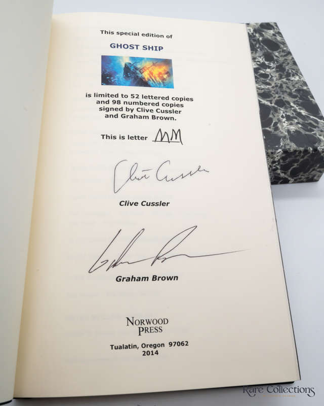 Ghost Ship (#12 Numa Files) by Clive Cussler and Graham Brown - Double-Signed Lettered