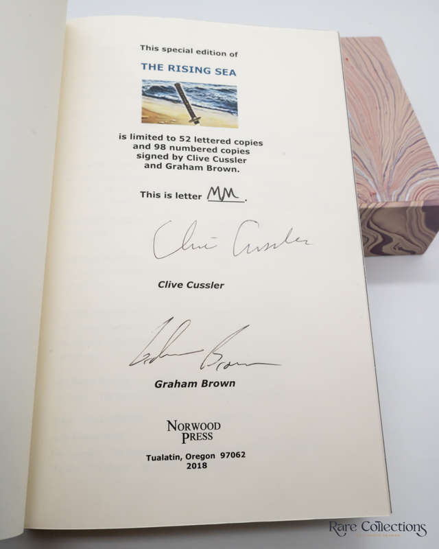 The Rising Sea (#15 Numa Files) by Clive Cussler and Graham Brown - Double-Signed Lettered