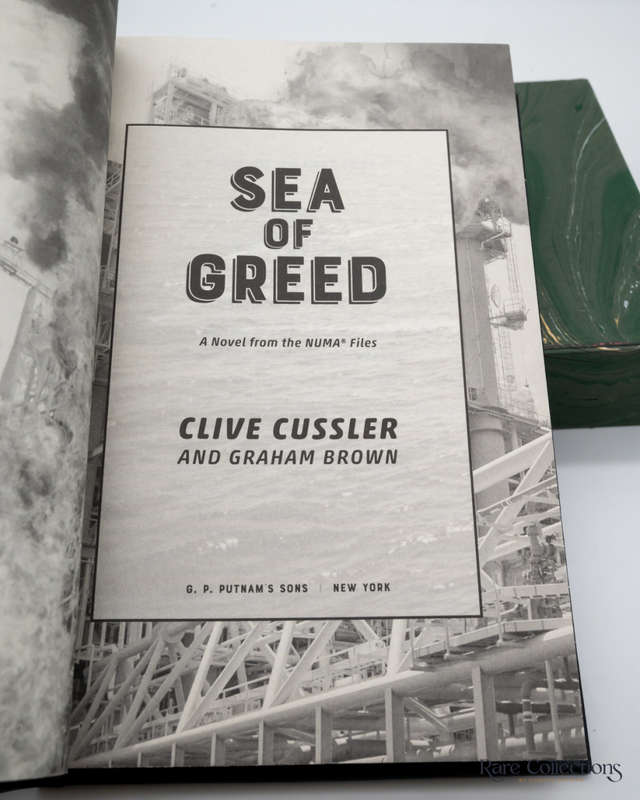 Sea of Greed (#16 Numa Files) by Clive Cussler and Graham Brown - Double-Signed Lettered