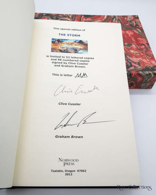 The Storm (#10 Numa Files) by Clive Cussler and Graham Brown - Double-Signed Lettered