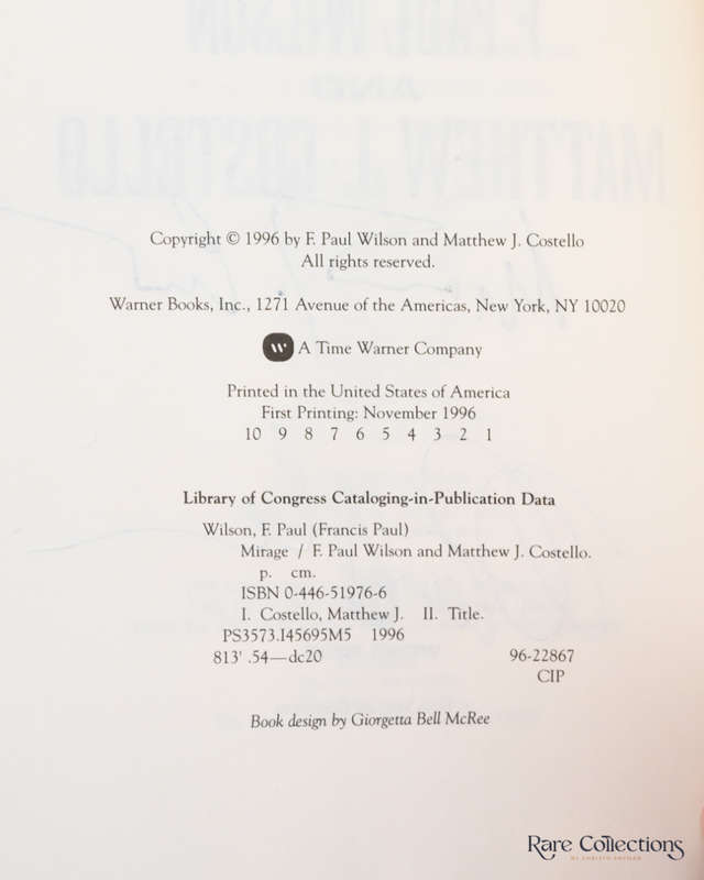 Mirage by Wilson, F. Paul & Costello, Matthew (Double Signed)