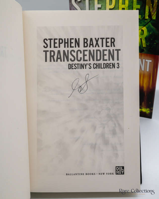 Transcendent (#3 Destiny`s Children) by Stephen Baxter - signed