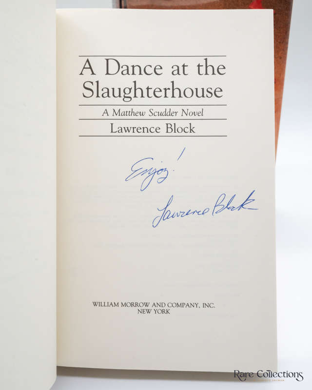 A Dance At the Slaughterhouse - a Matt Scudder Mystery by Lawrence Block - signed