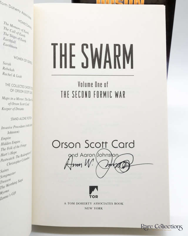 The Swarm (#1 Second Formic War) by Orson Scott Card and Aaron Johnston - signed