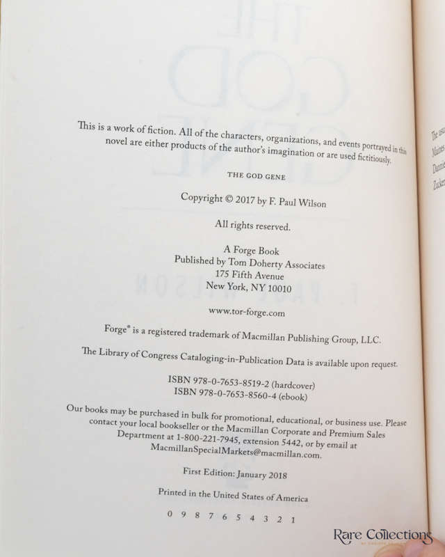 The God Gene by F. Paul Wilson - signed