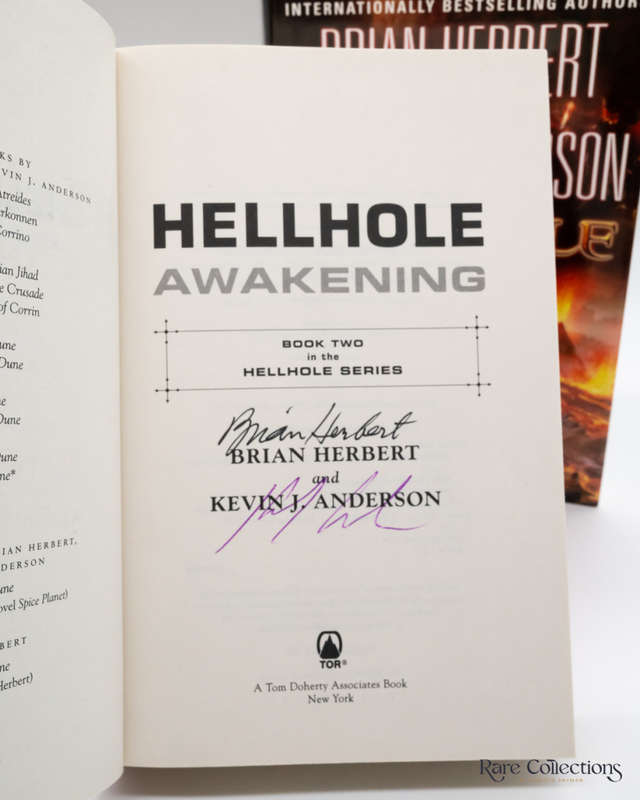 Hellhole: Awakening (#2 Hellhole Series) by Kevin J. Anderson & Brian Herbert - Double Signed
