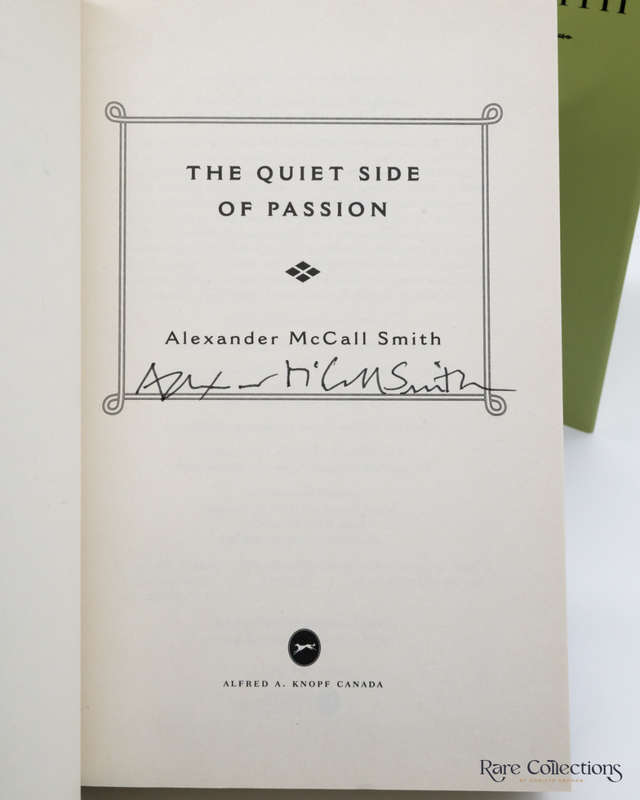 The Quiet Side of Passion by Alexander McCall Smith - Signed Copy