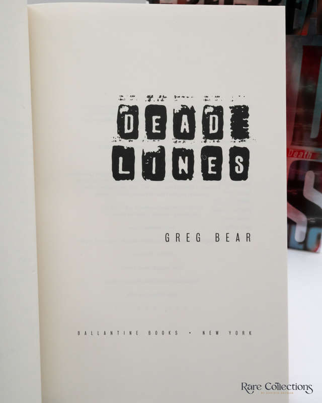 Dead Lines by Greg Bear - signed