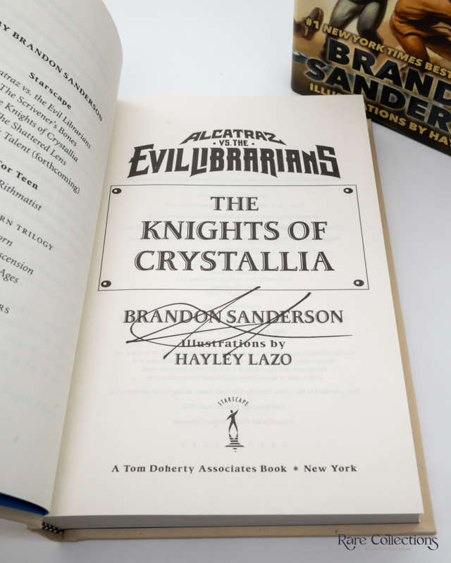 Bastille Vs. the Evil Librarians (Book 6) by Sanderson, Brandon & Patterson, Janci - signed