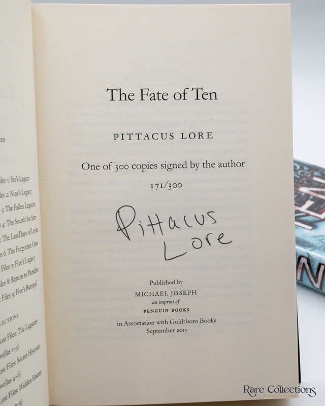 The Fate of Ten (Signed / Numbered Edition) by Pittacus Lore - signed