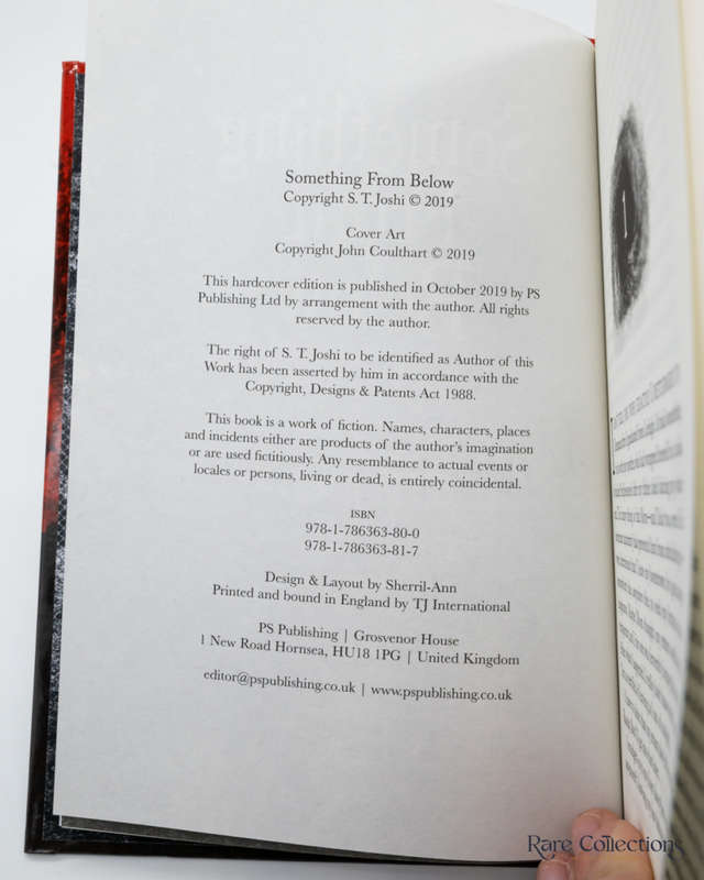 Something from Below by Joshi, S. T. - signed